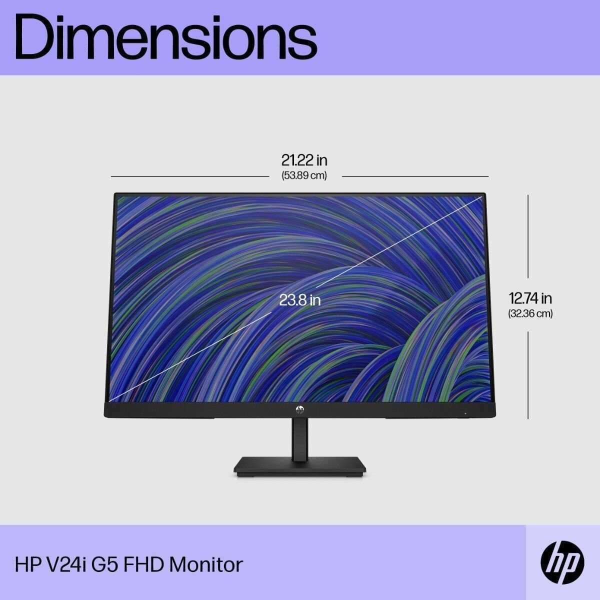 Màn hình HP V24i G5 65P59AA 23.8 inch FHD/ 75Hz/5ms IPS - Hàng Chính Hãng