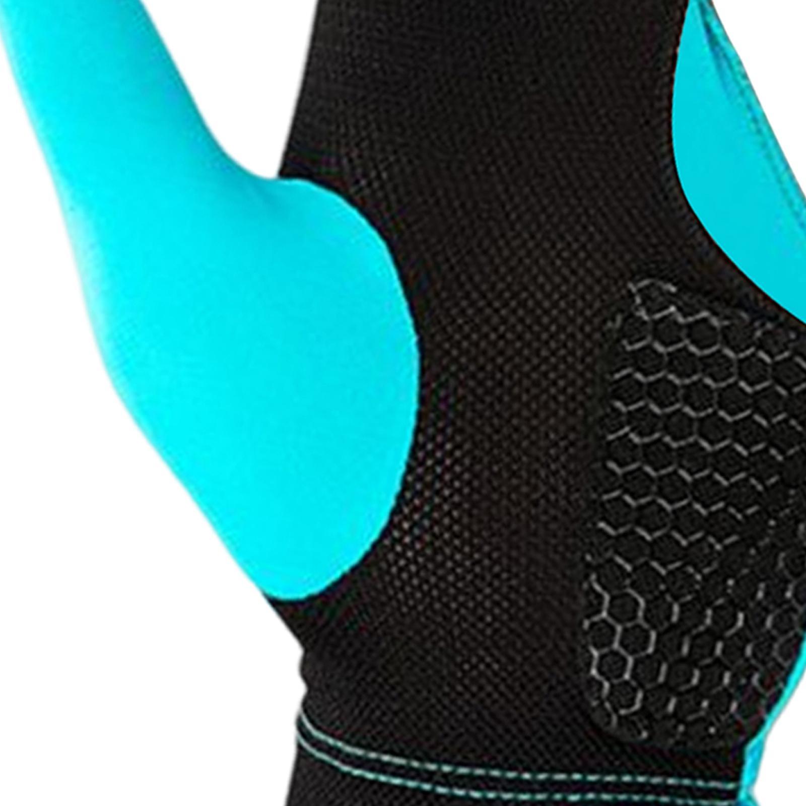 Anti Skid 3 Finger Billiards Gloves, Professional Elastic for Player Glove Snooker Cue Pool Glove