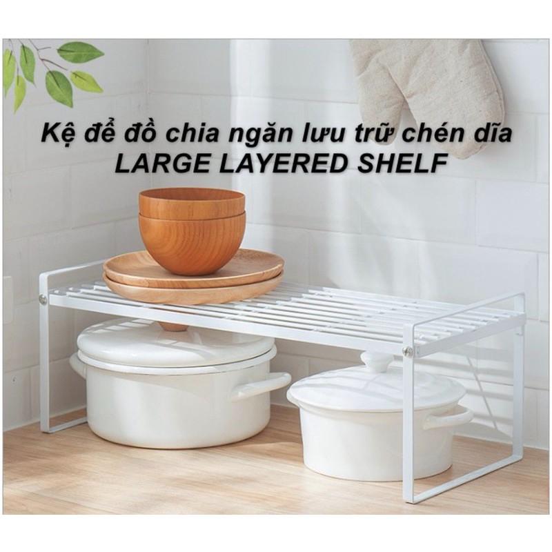 Kệ Chia Để Chén Đĩa Thông Minh Trên Bồn Rửa Bát LARGE LAYERED SHELF