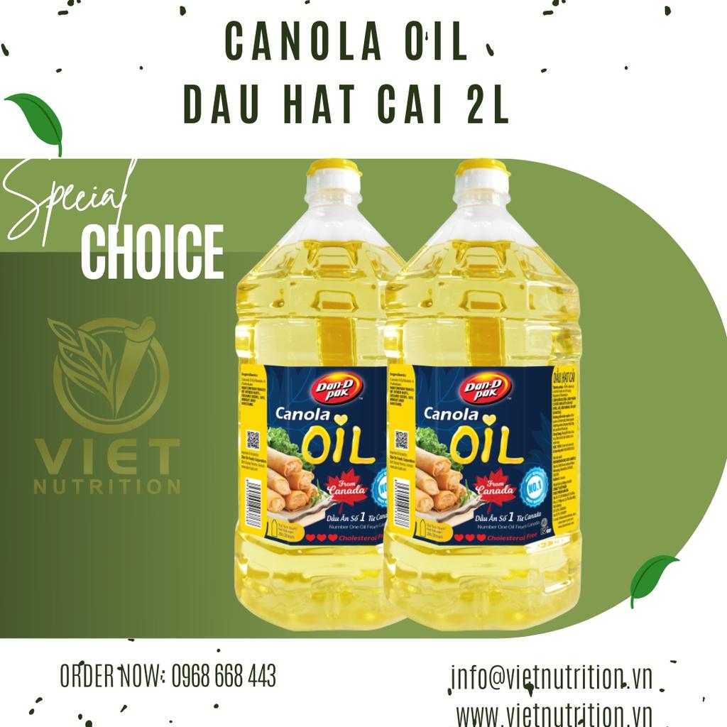 Dầu hạt cải Canola Oil Dan.d pak 2L