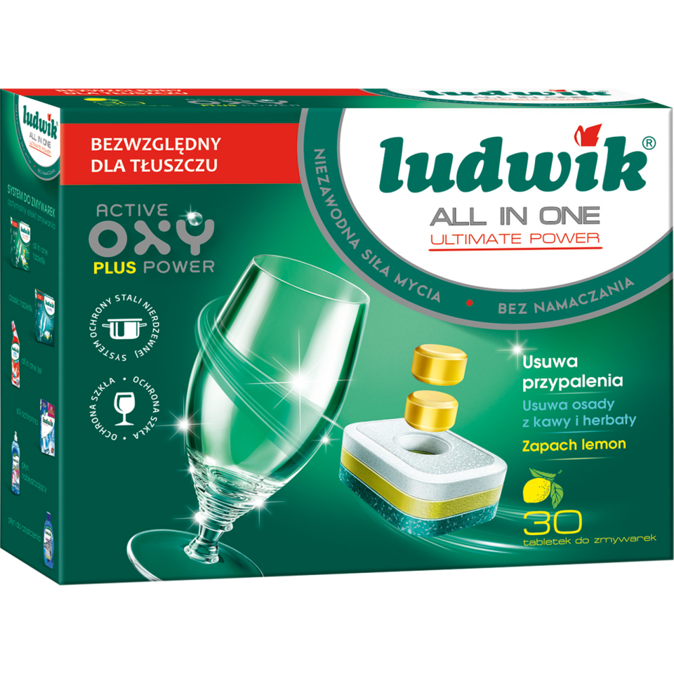 Viên rửa bát Ludwik cho máy rửa bát hộp 30 viên, xuất xứ Ba Lan, HSD 2023