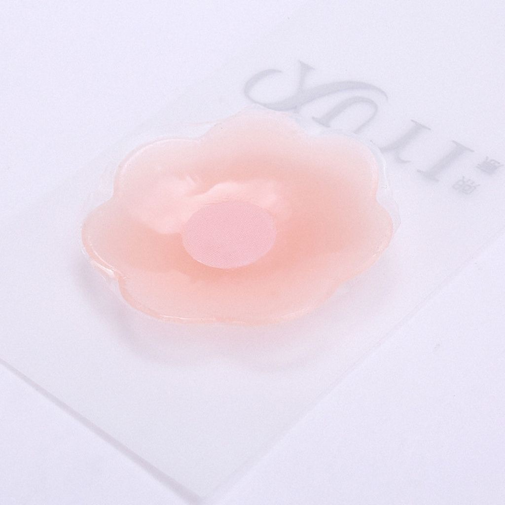 Miếng Dán Ngực Silicon, dán ti Hộp 5 cặp siêu dính tái sử dụng được nhiều lần