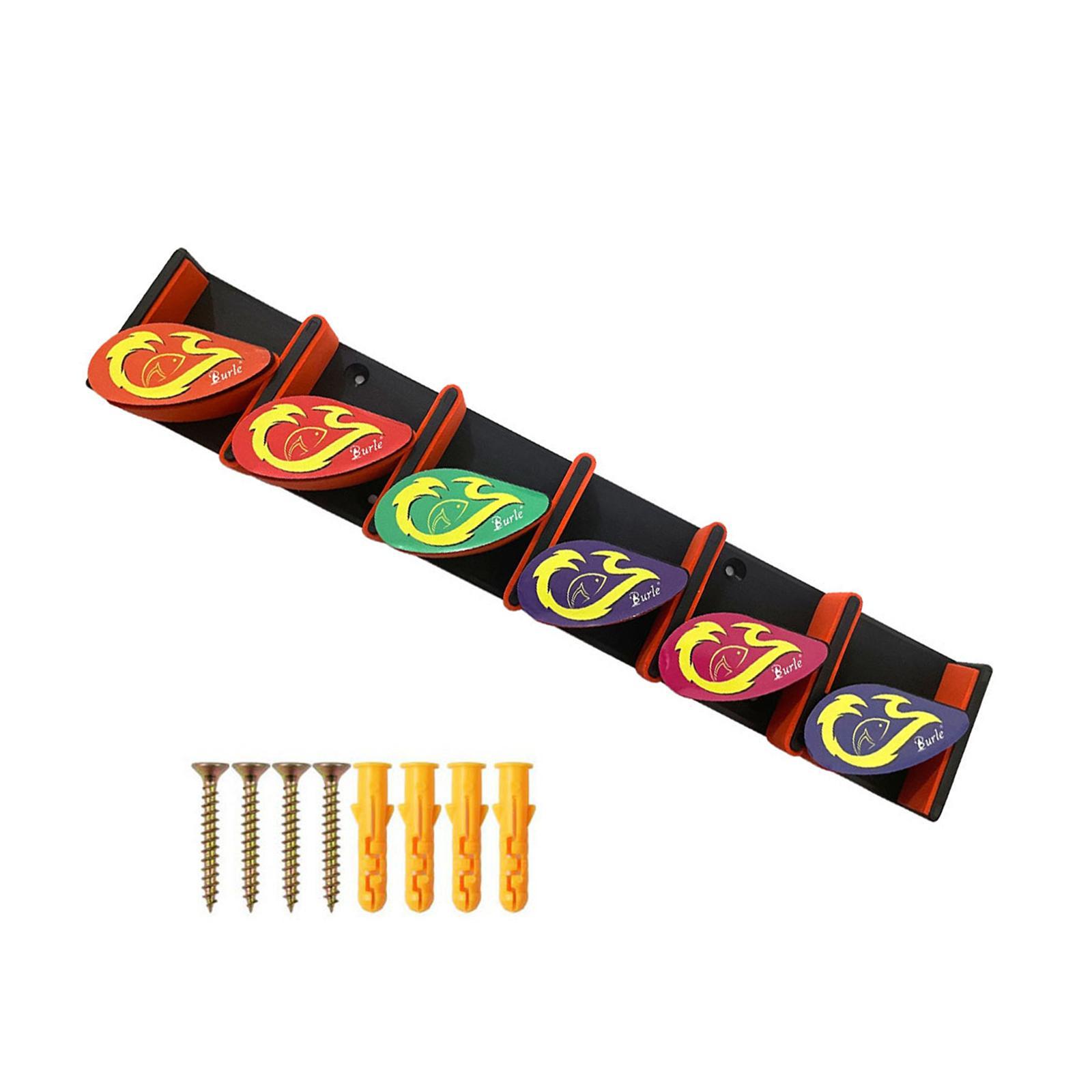 Wall Mounted Fishing Rod Rack Storage Vertical Fishing Rod Holder for Garage