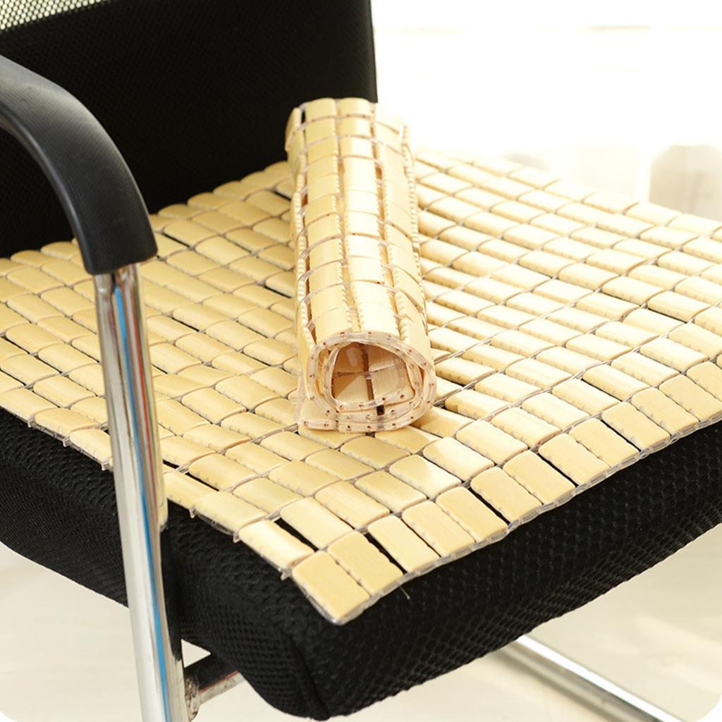 Summer Cool Mat Bamboo Mahjong Mat Chair Cushion Car Seat Mat