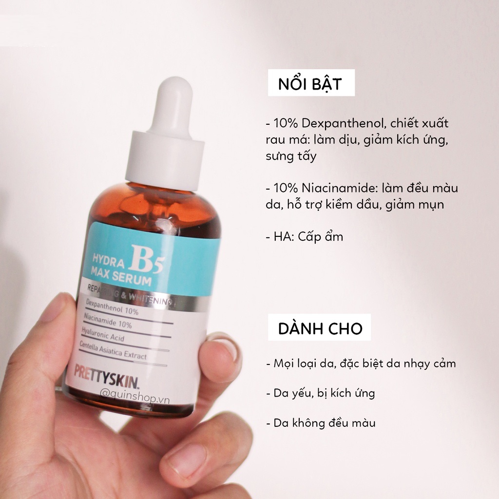 Serum Phục Hồi, Dưỡng Trắng Da Prettyskin Hydra B5 Max Serum 50ml