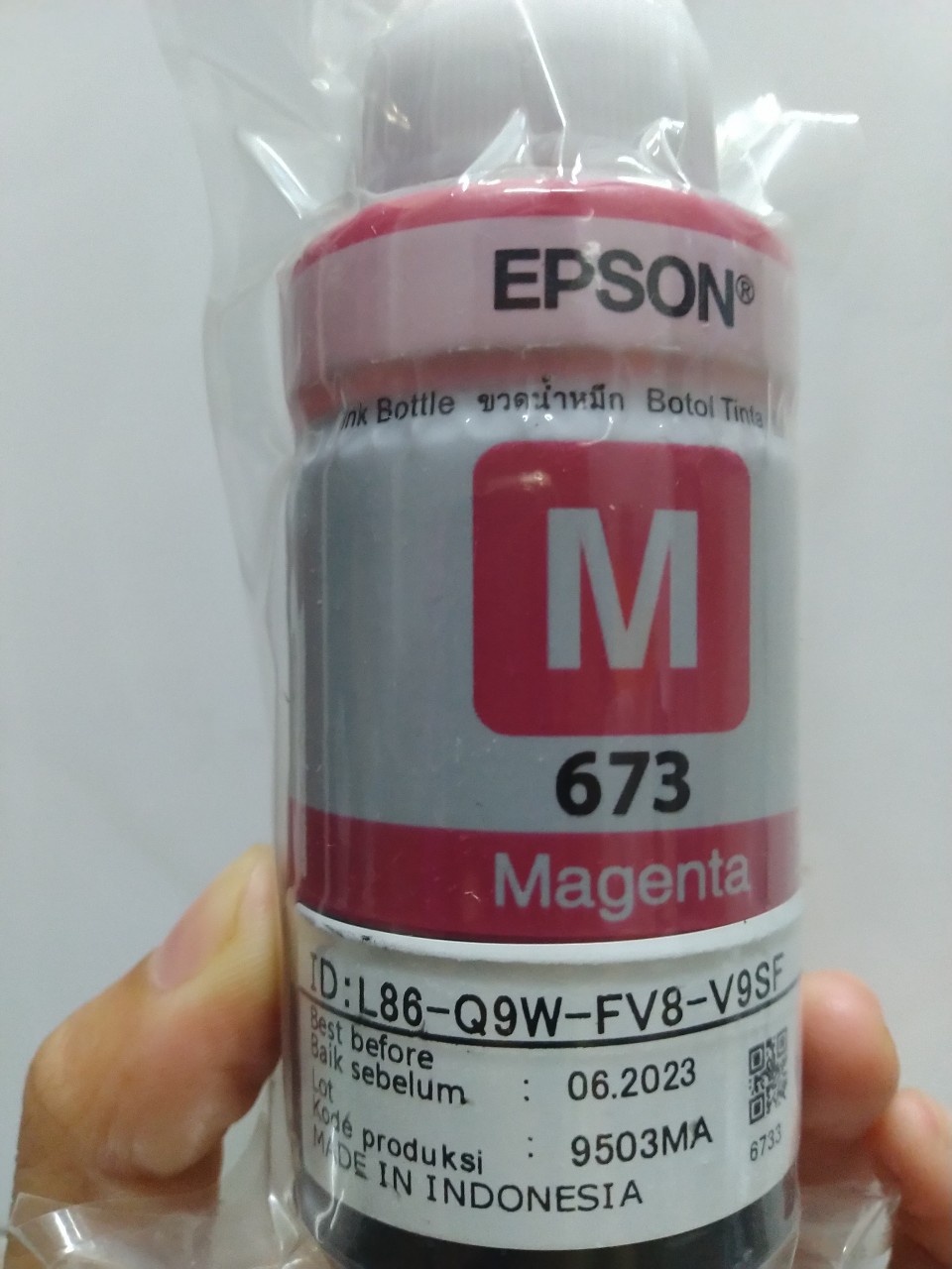 Mực Epson 673 màu đỏ dành cho máy Epson L805 / L850 / L1800 / L810 / L800