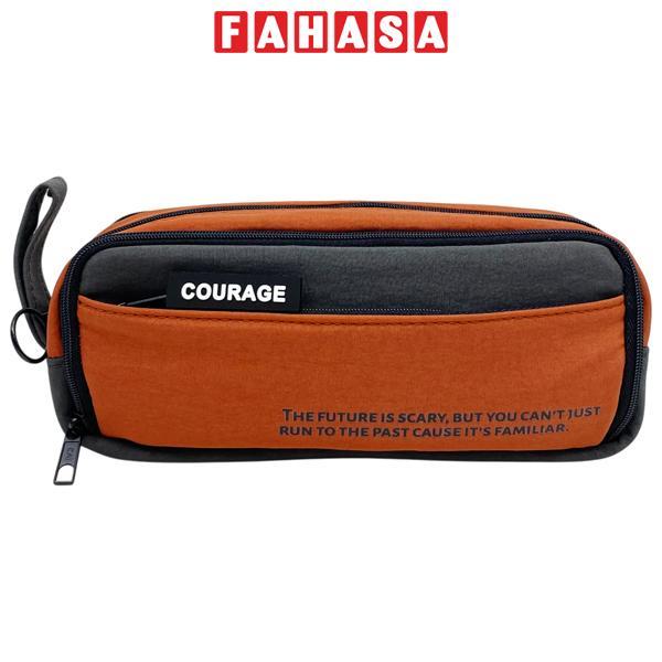 Bóp Viết Vải Courage - Yipin 17951 - Màu Cam