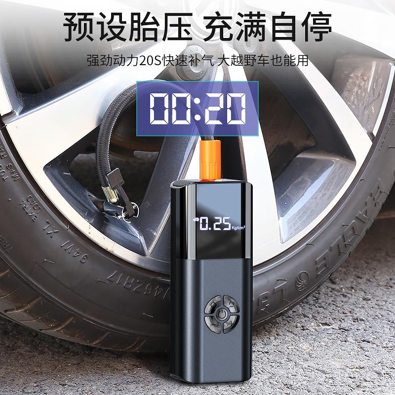 Phong cách mới nhất của máy bơm không khí ô tô máy bơm không khí lốp ô tô công suất cao di động điện áp suất cao không khí không dây
