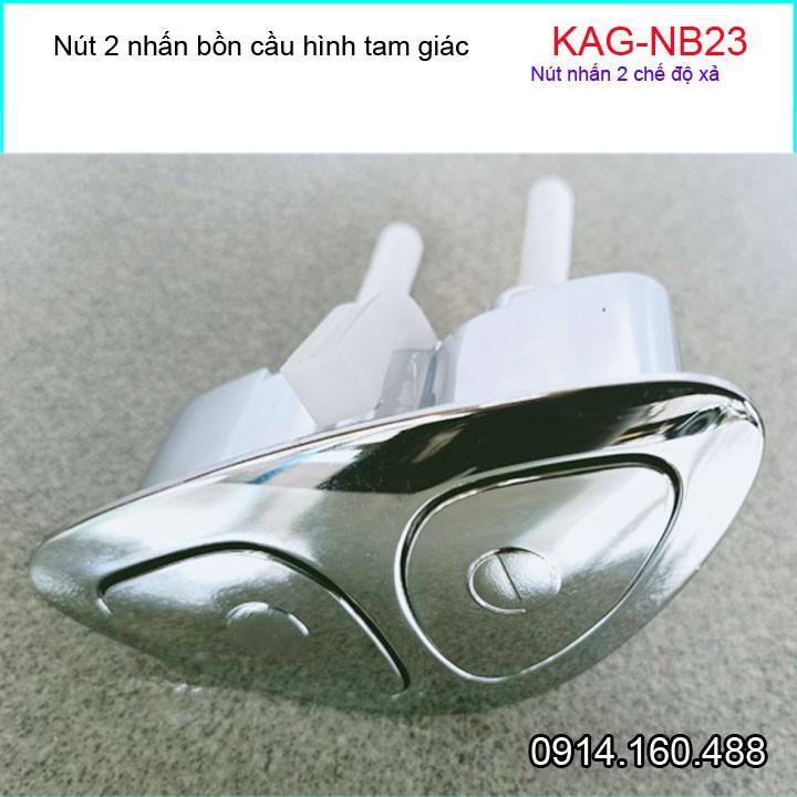 Nút nhấn xả bồn cầu 2 nhấn KAG-NB23, nút 2 nhấn xả bồn cầu