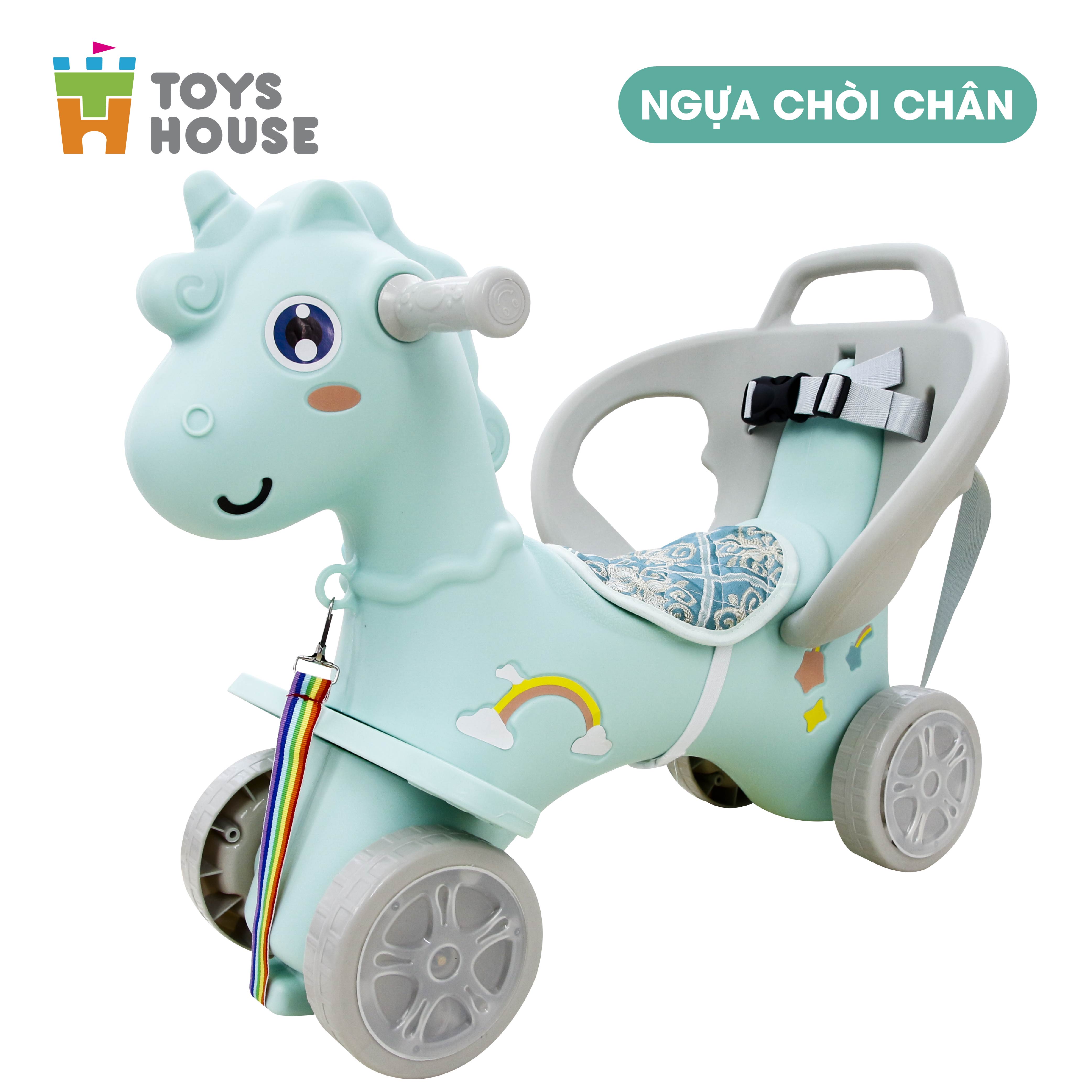 Ngựa bập bênh đa năng kiêm xe chòi chân và xe đẩy cho bé Toys House WM19033, hàng chính hãng cho bé