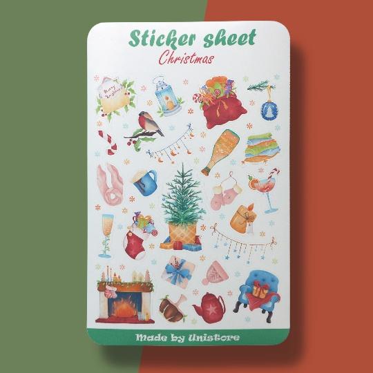 Sticker sheet cozy chritmas - trang trí sổ tay, sổ nhật kí | bullet journal stickers