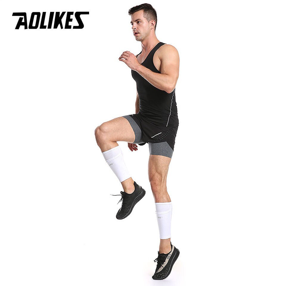 Tất vớ bảo vệ ống đồng AOLIKES A-7968 có túi nhỏ để miếng lót Soccer protective socks