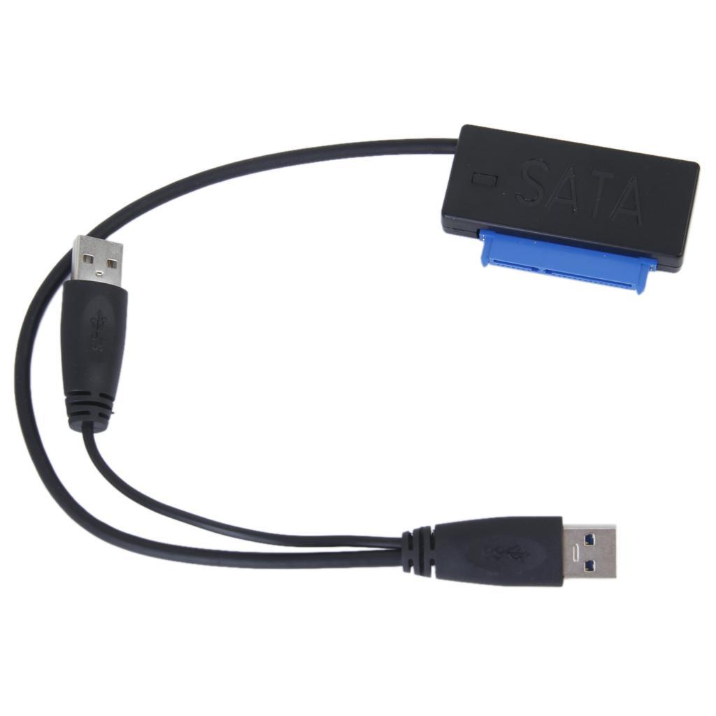 Dual USB 3.0 to SATA Converter Adapter for 2.5 "Hard Drives