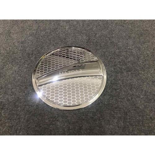 Ốp Nắp Bình Xăng Dành Cho Xe Mazda 3 2020 2021 mạ Crom/ Carbon