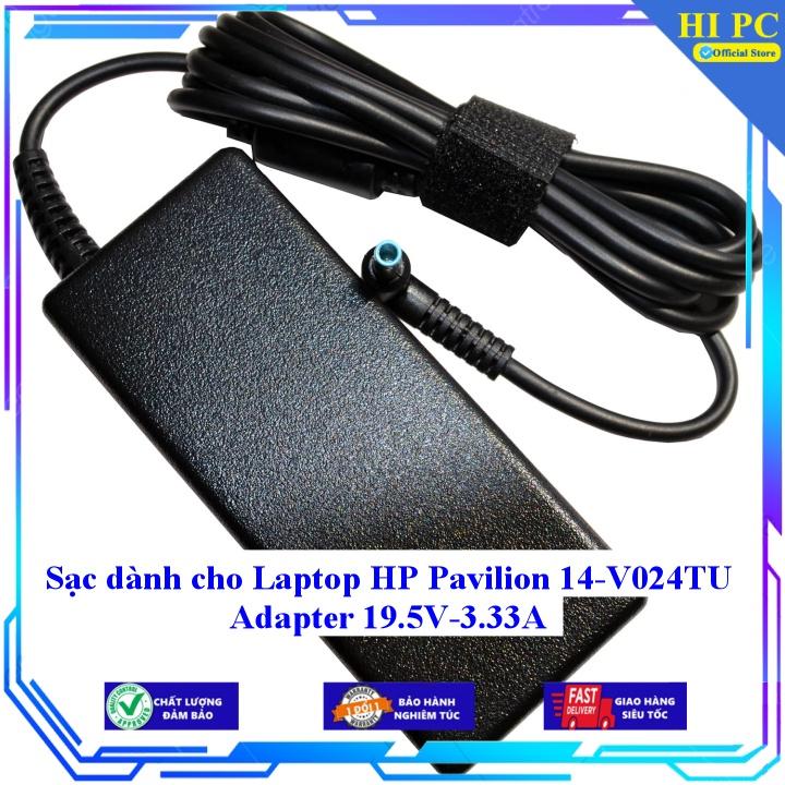 Sạc dành cho Laptop HP Pavilion 14-V024TU Adapter 19.5V-3.33A - Kèm Dây nguồn - Hàng Nhập Khẩu