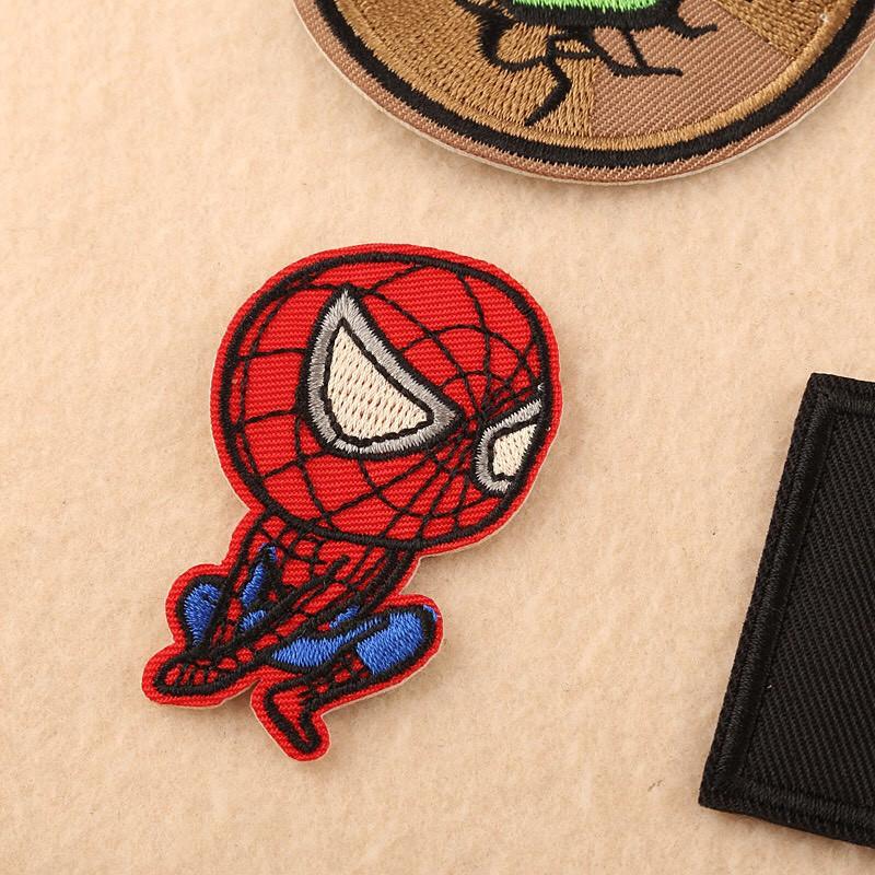 Sticker, Logo Patch Ủi Quần Áo phong cách Siêu Anh Hùng Marvel