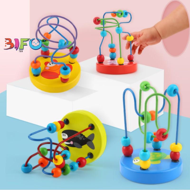 Đồ chơi bằng gỗ thông minh, giáo cụ Montessori phát triển tư duy cho bé