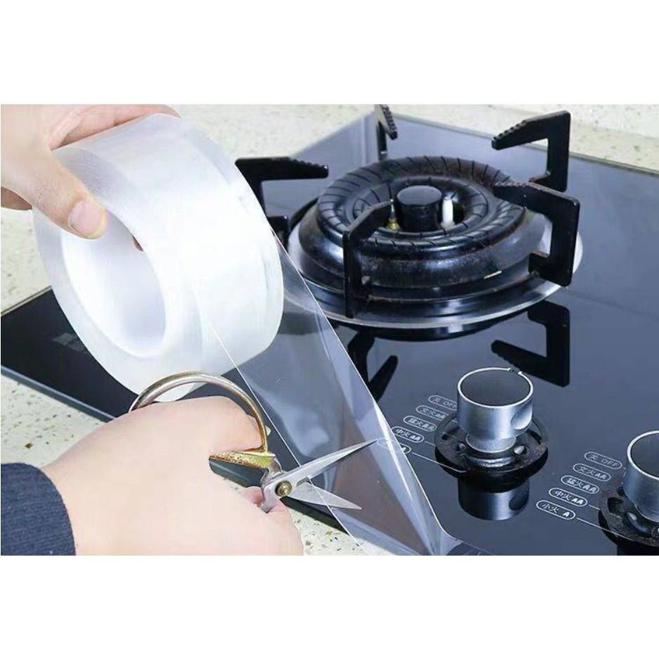 Băng dính siêu dính chống thấm,chống nấm mốc màu trong suốt cho nhà bếp và phòng tắm