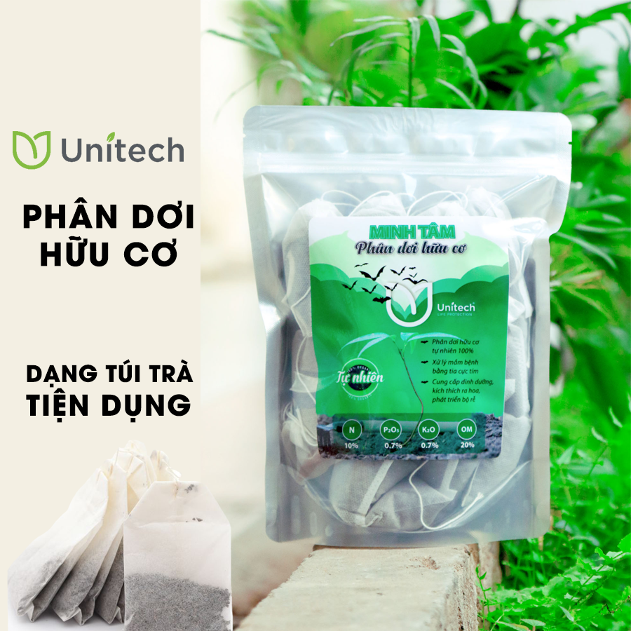 Phân dơi hữu cơ Minh Tâm Túi 1 KG | Nguyên chất 100% | Sấy khô và chiếu tia cực tím