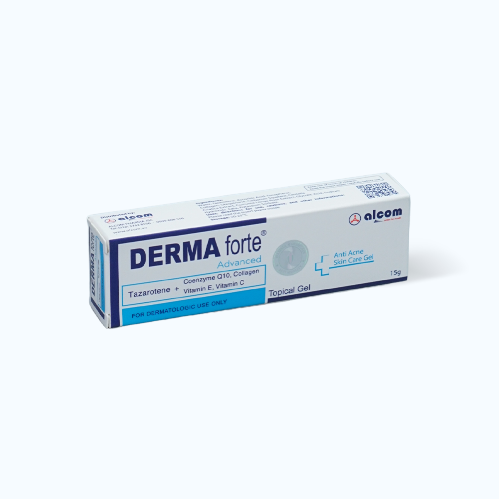 Kem DERMA FORTE hỗ trợ giảm mụn và hỗ trợ làm mờ sẹo (Tuýp 15g)