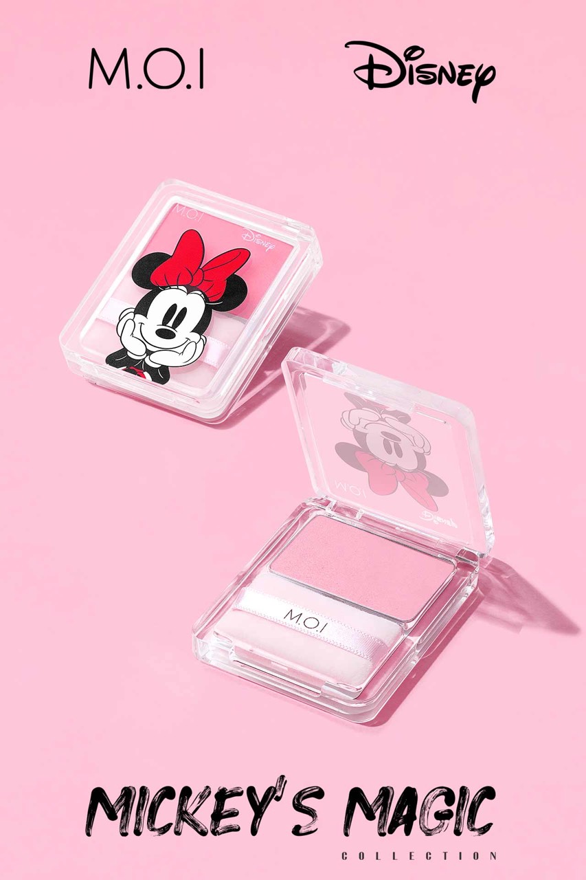 Phấn Má Hồng M.O.I Hồ Ngọc Hà Siêu Mịn Glowing Cheeks Hàn Quốc 3 Màu Siêu HOT M.O.I và Disney Hình Chuột Mickey