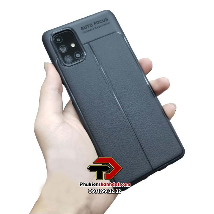 Ốp lưng dành cho SamSung Galaxy M51 silicon giả da Auto Focus - Hàng chính hãng