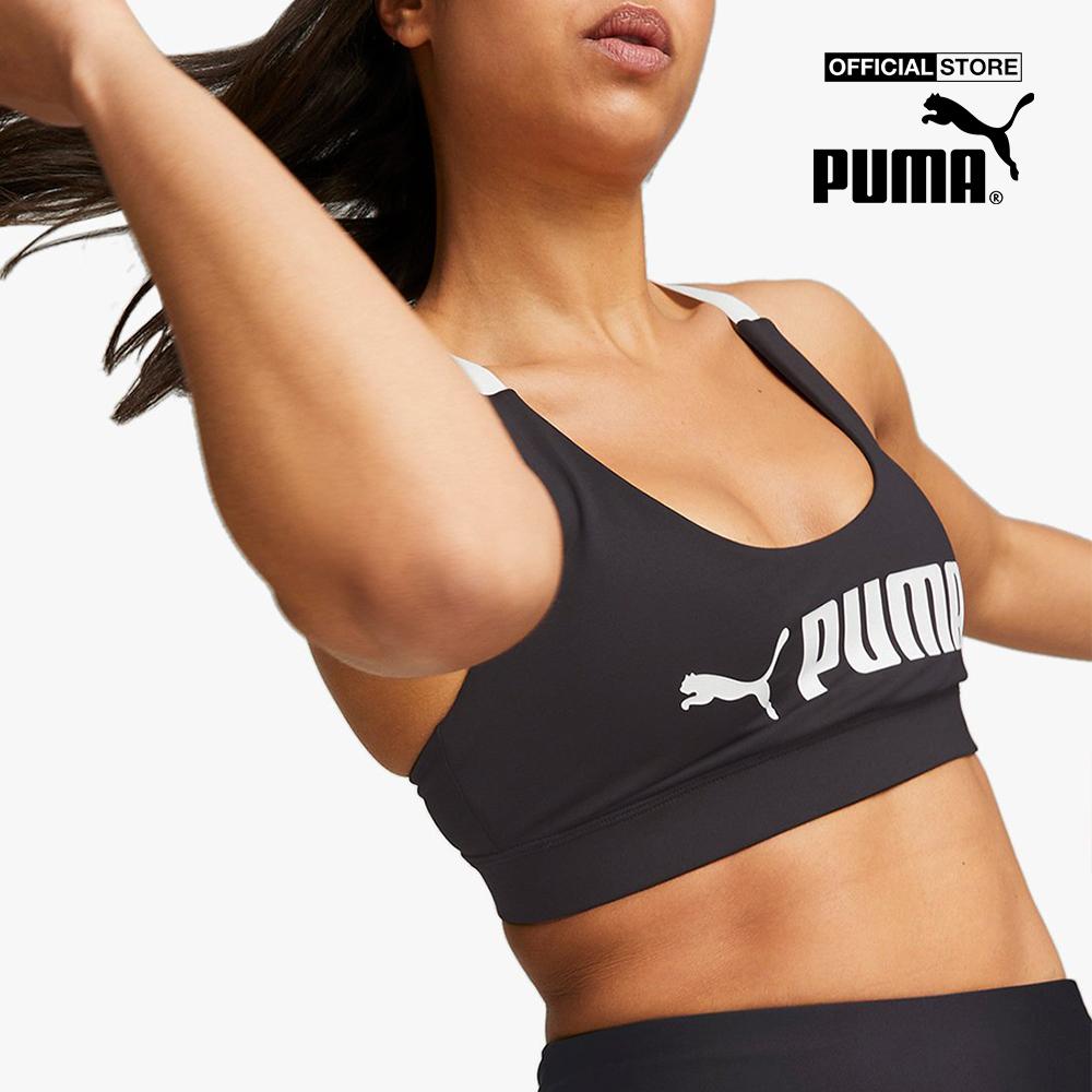 PUMA - Áo bra thể thao nữ Fit Mid Impact 522192-01