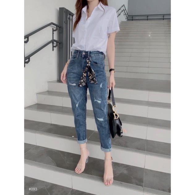 Áo sơ mi công sở, dáng suông, chất vải đẹp, áo sơ mi cộc túi ngực