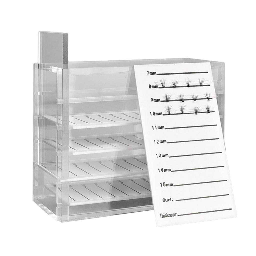 Acrylic False Eyelash Storage Box Makeup Cosmetic Case Lash Holder Organizer