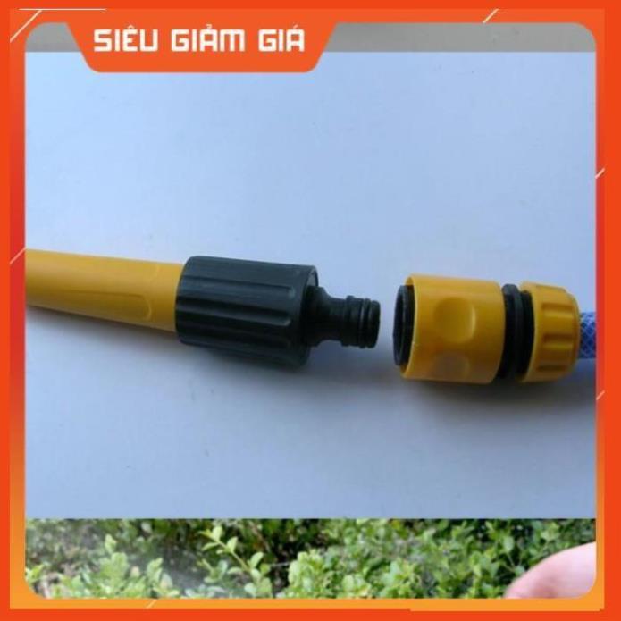 Bộ dây vòi xịt nước rửa xe, tưới cây . tăng áp 3 lần, loại 7m, 10m 206622-5 cút sập, nối nhựa