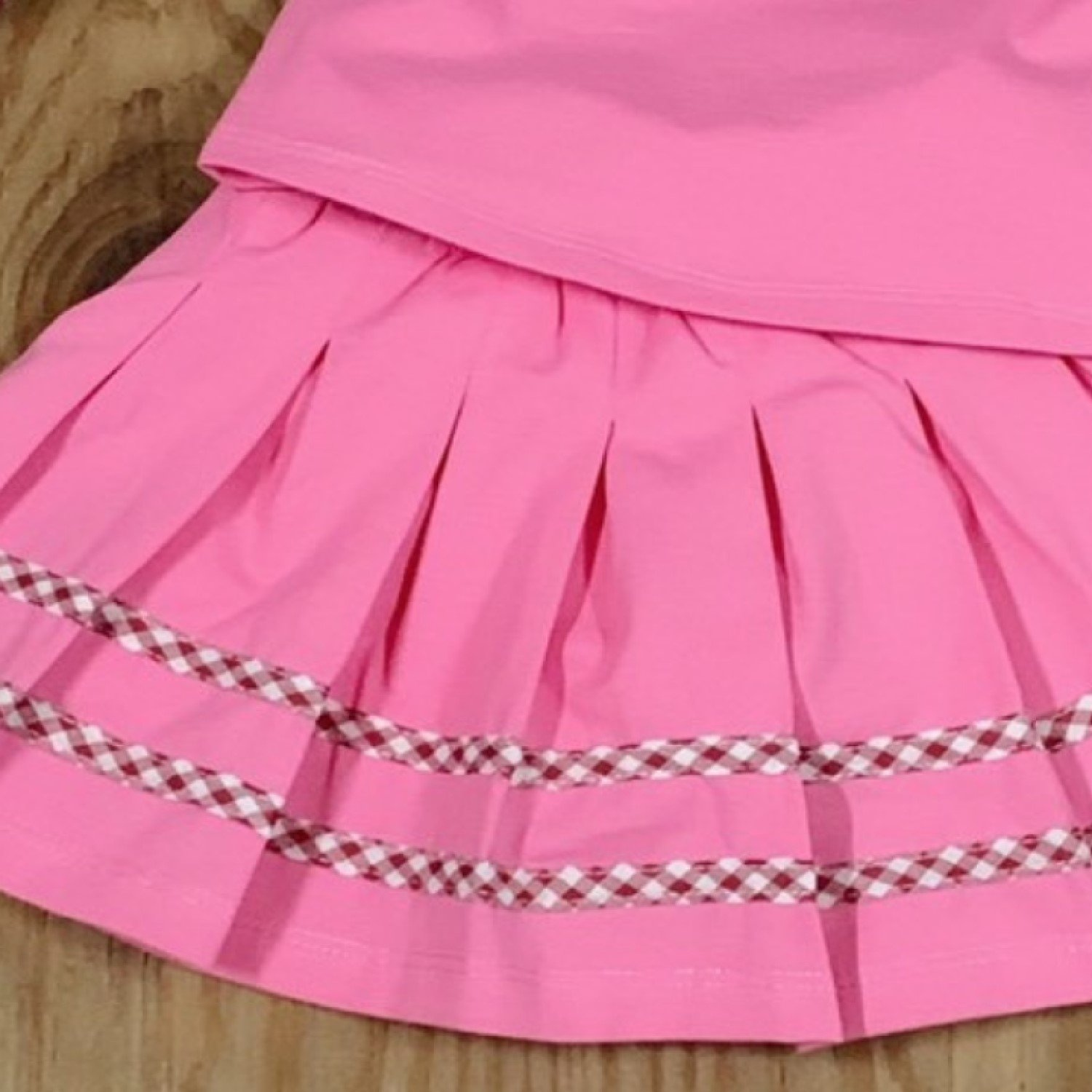 G00000415 (31-38kg) Set áo và chân váy thủy thủ hồng cho bé gái, chất vải cotton 100%