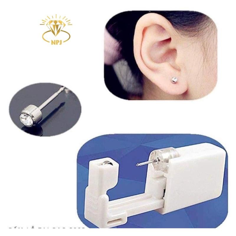 Bấm lỗ tai bạc nhanh gọn, an toàn -Bạc Ta 100%-Bạc Npj