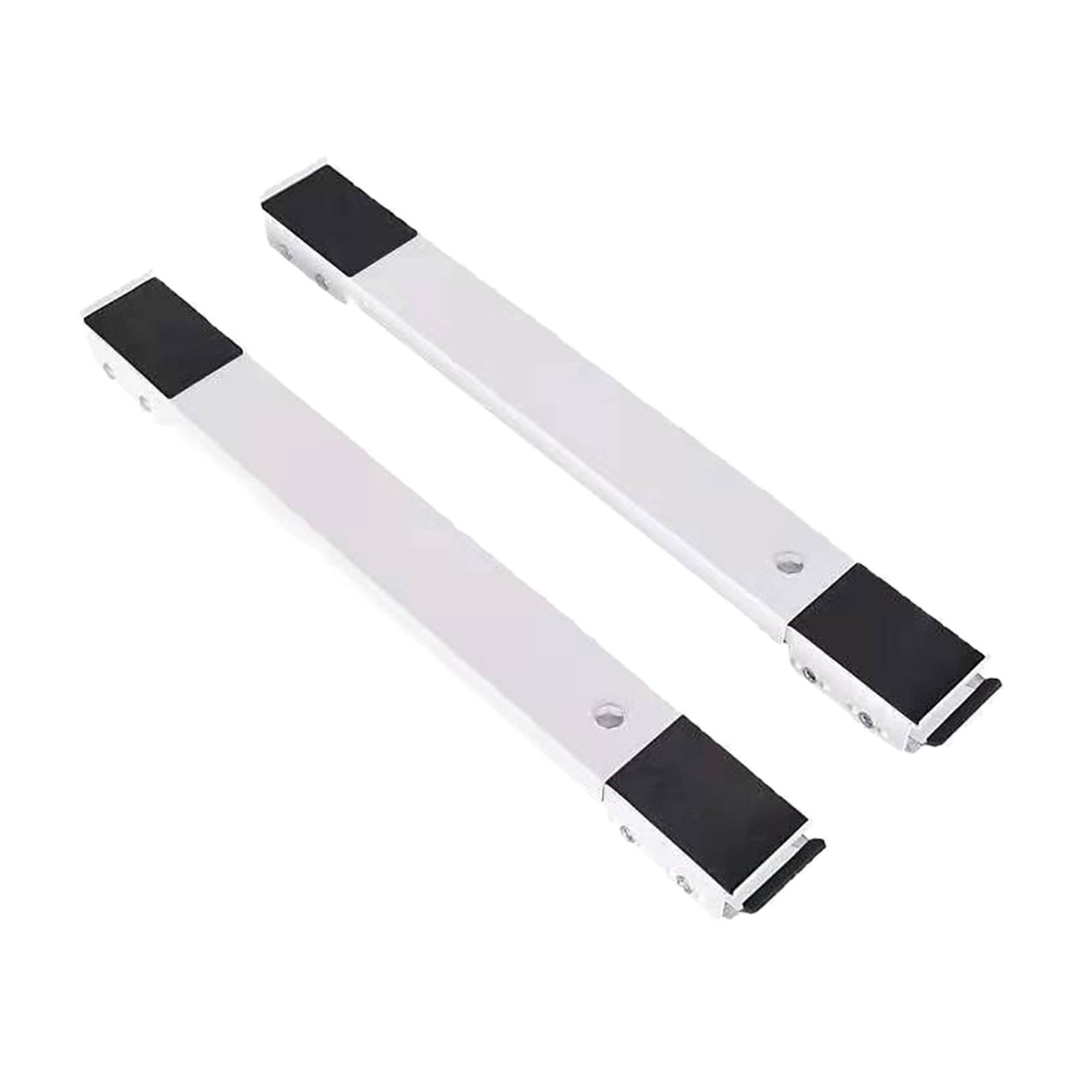 2pcs Washing Machine Stand Multi-functional Mobile Base Holder White