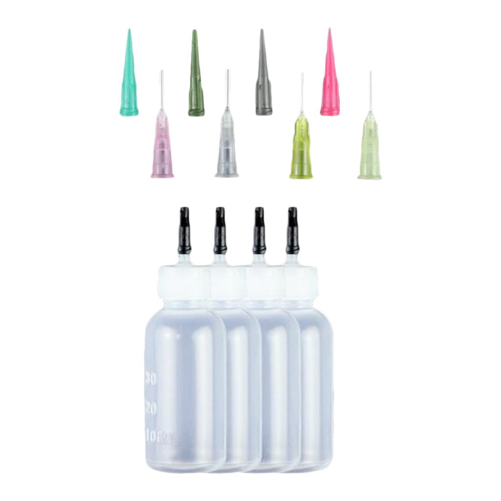 30ml Pigment Oil Syringe Bottles With Precision Needle Tips 8 Set