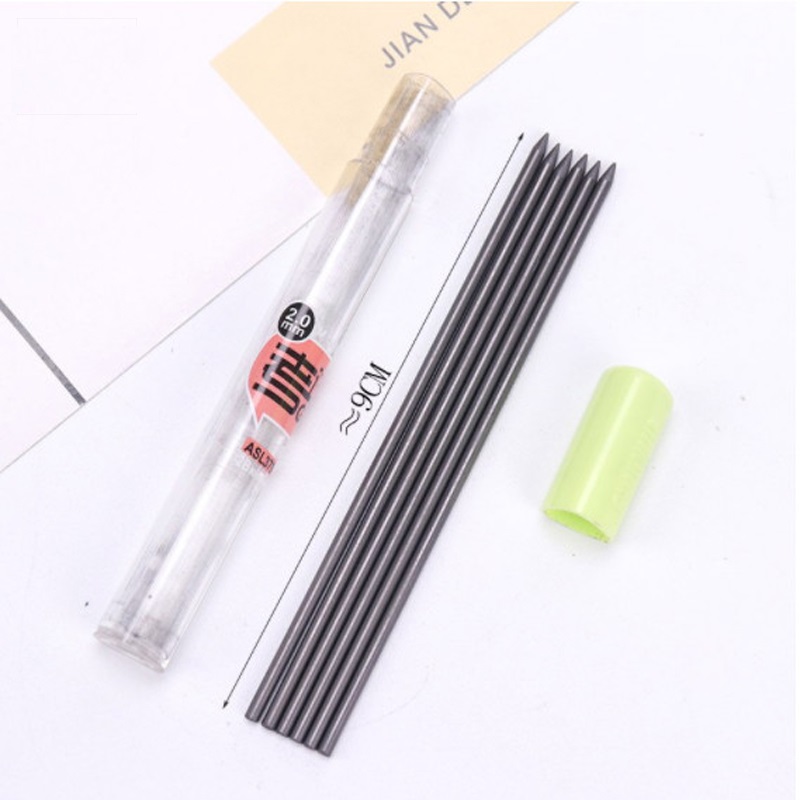 Combo 2 hộp ruột chì 2B ngòi 2.0 mm M&G ASL37902 nét chì đậm