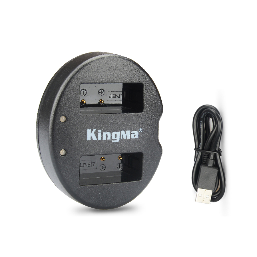 Sạc pin đôi cổng usb KingMa LP-E17 - Hàng Nhập Khẩu