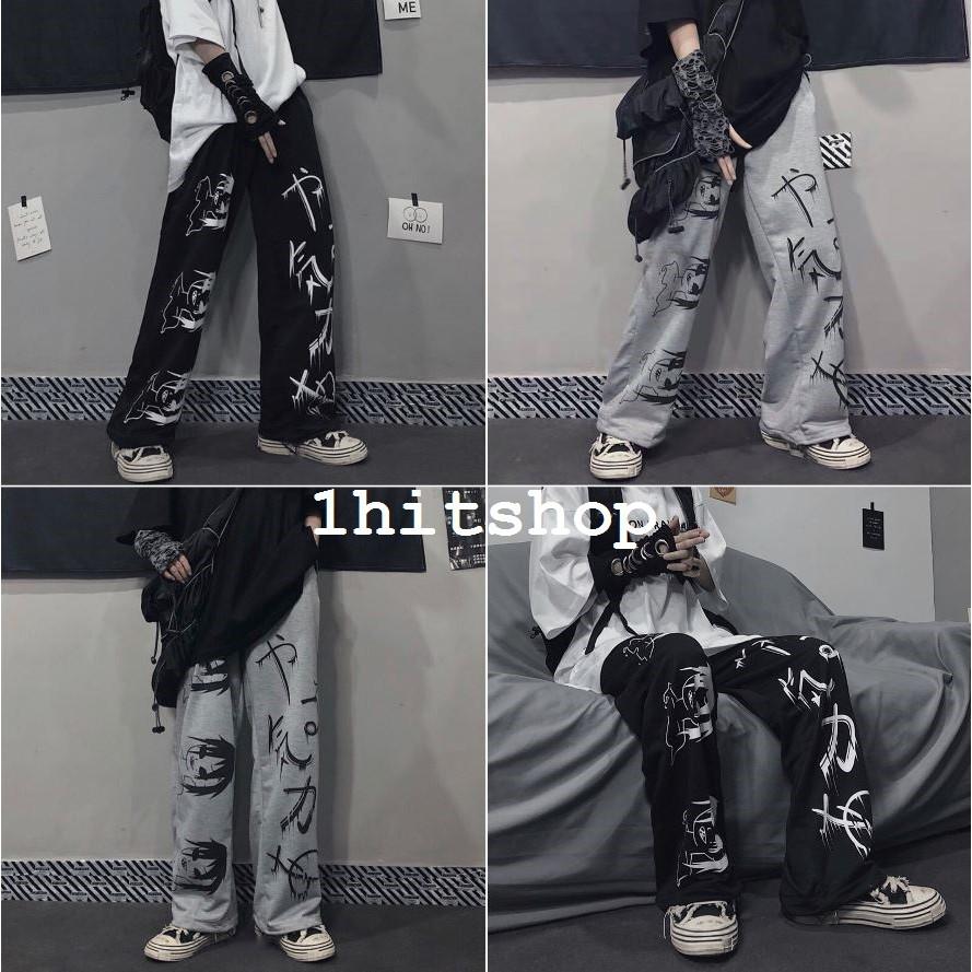 Quần DÀI Ống Rộng IN HÌNH SA.JA Ulzzang Unisex
