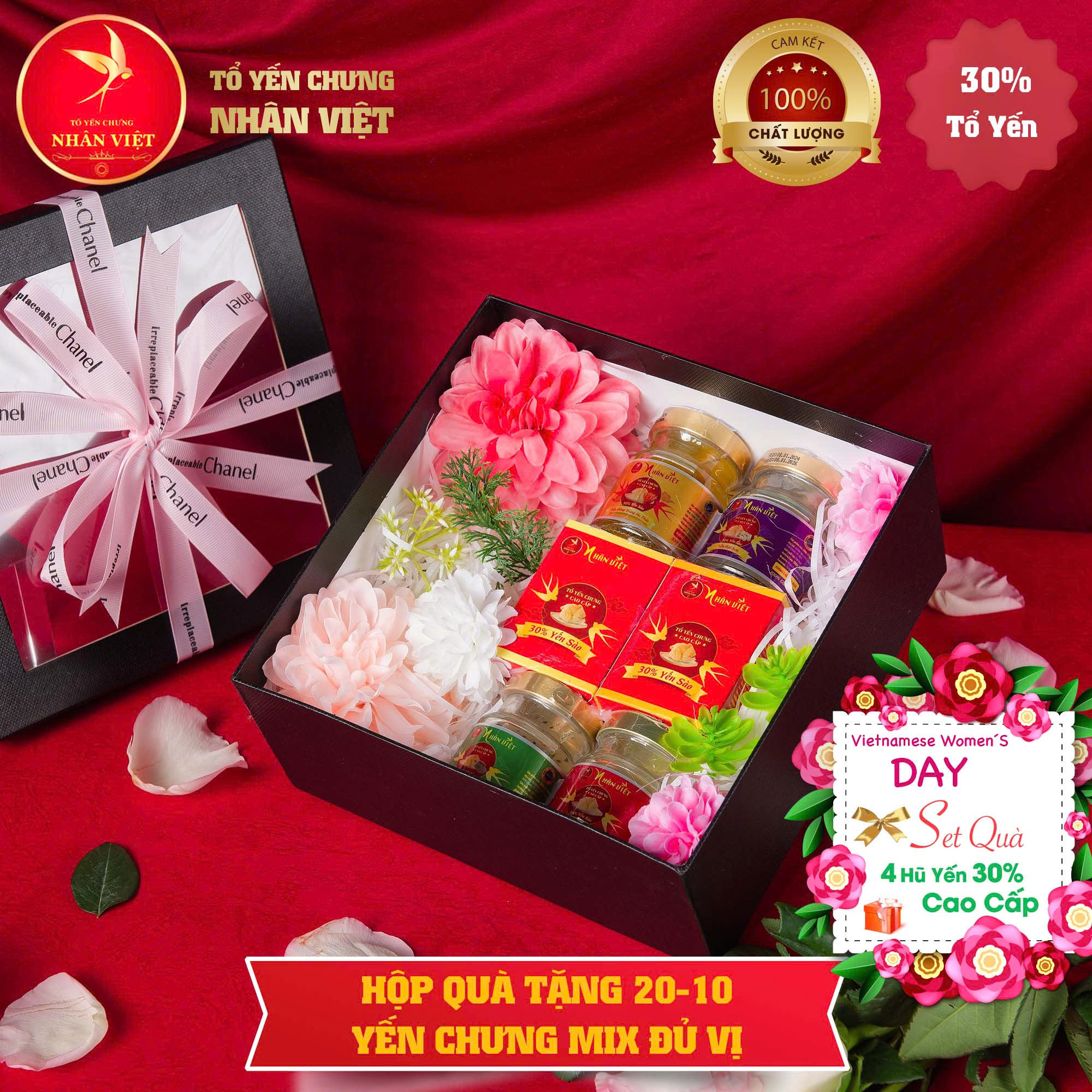 HỘP QUÀ TẶNG YẾN - MÓN QUÀ Ý NGHĨA CHO NGÀY QUỐC TẾ PHỤ NỮ 20/10 - NHÂN VIỆT
