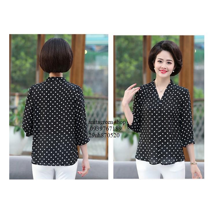 Nh870520-ÁO SƠ MI CHẤM BI CÔ TIM