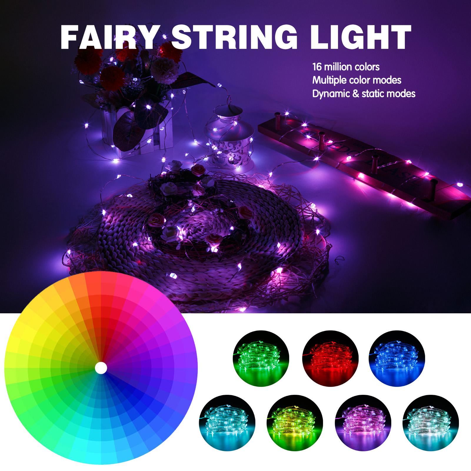 Đèn dây LED có sạc USB kết nối với điện thoại điều khiển qua bluetool đồng bộ theo âm nhạc dùng trang trí bữa tiệc