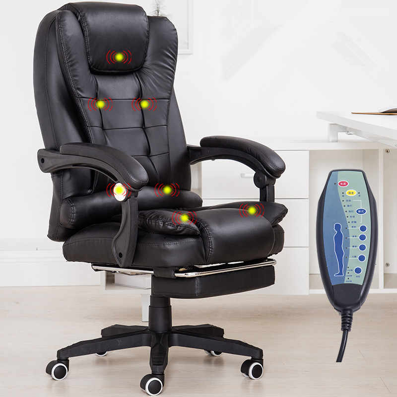 Ghế Văn Phòng AZP-123 Tích Hợp Massage Có Remote Siêu Êm Thư Giản - Kèm Gác Chân Ngả Lưng nghỉ ngơi