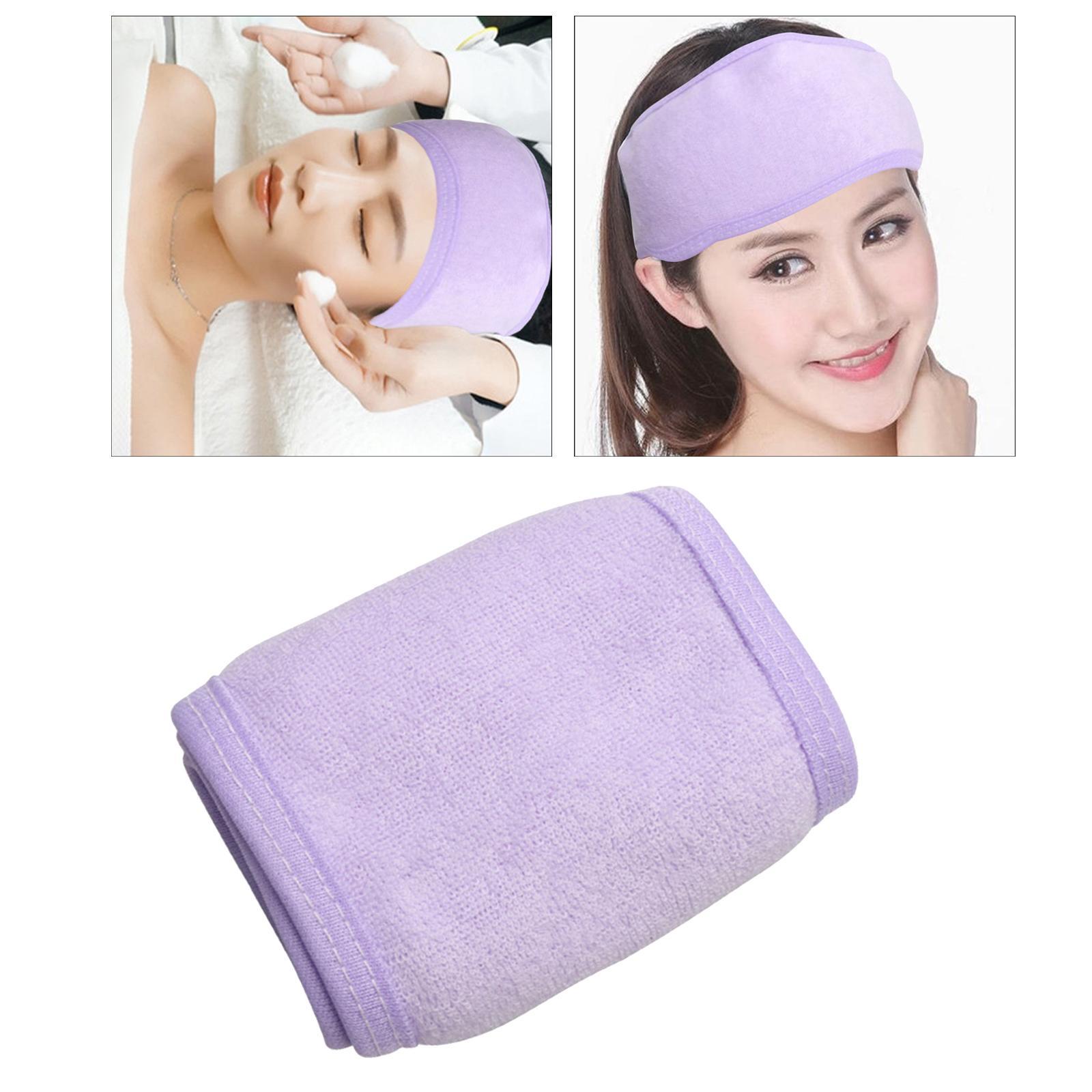 2pcs SPA Facial Headband Adjustable Head Band Washing Women Make up Bath