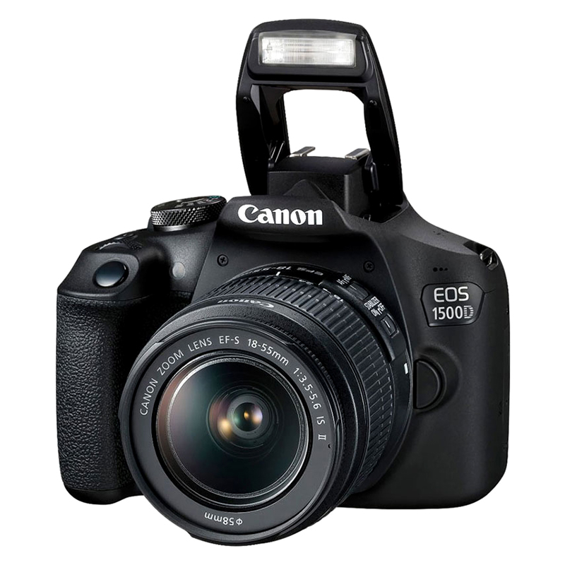 Máy Ảnh Canon EOS 1500D + Lens EF-S 18 - 55mm II - Hàng Chính Hãng (Tặng Kèm Thẻ Nhờ Và Túi Đựng Máy Ảnh)