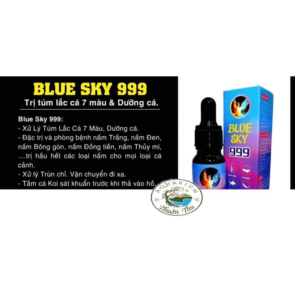 Blue Sky 999 chai 10ml Xử Lý Túm Lắc Cá 7 Màu, Kill Hầu Hết Các Loại Nấm, Stress Cho Mọi Loại Cá Cảnh