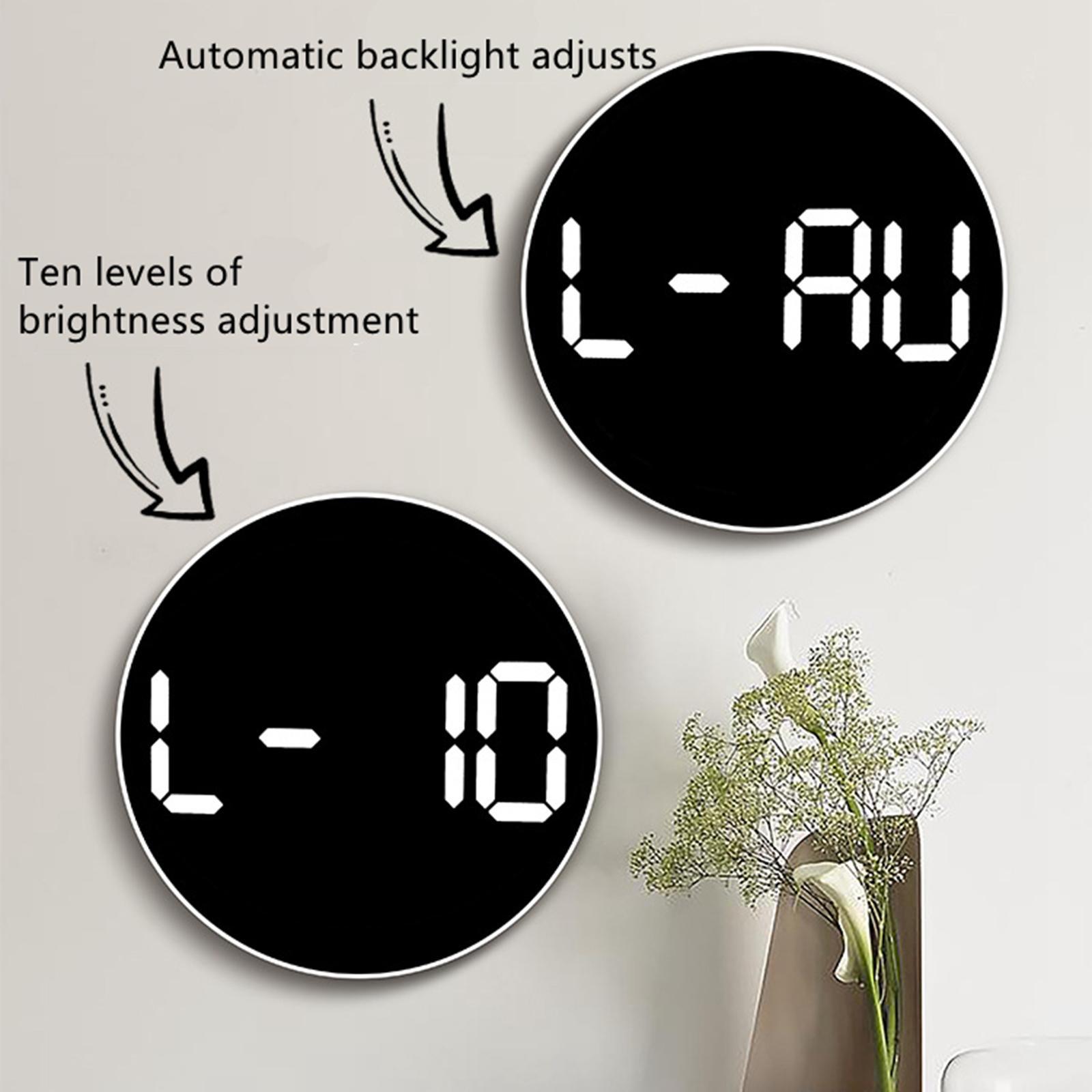 Wall Clock USB Powered Clock Digital Clock for Living Room