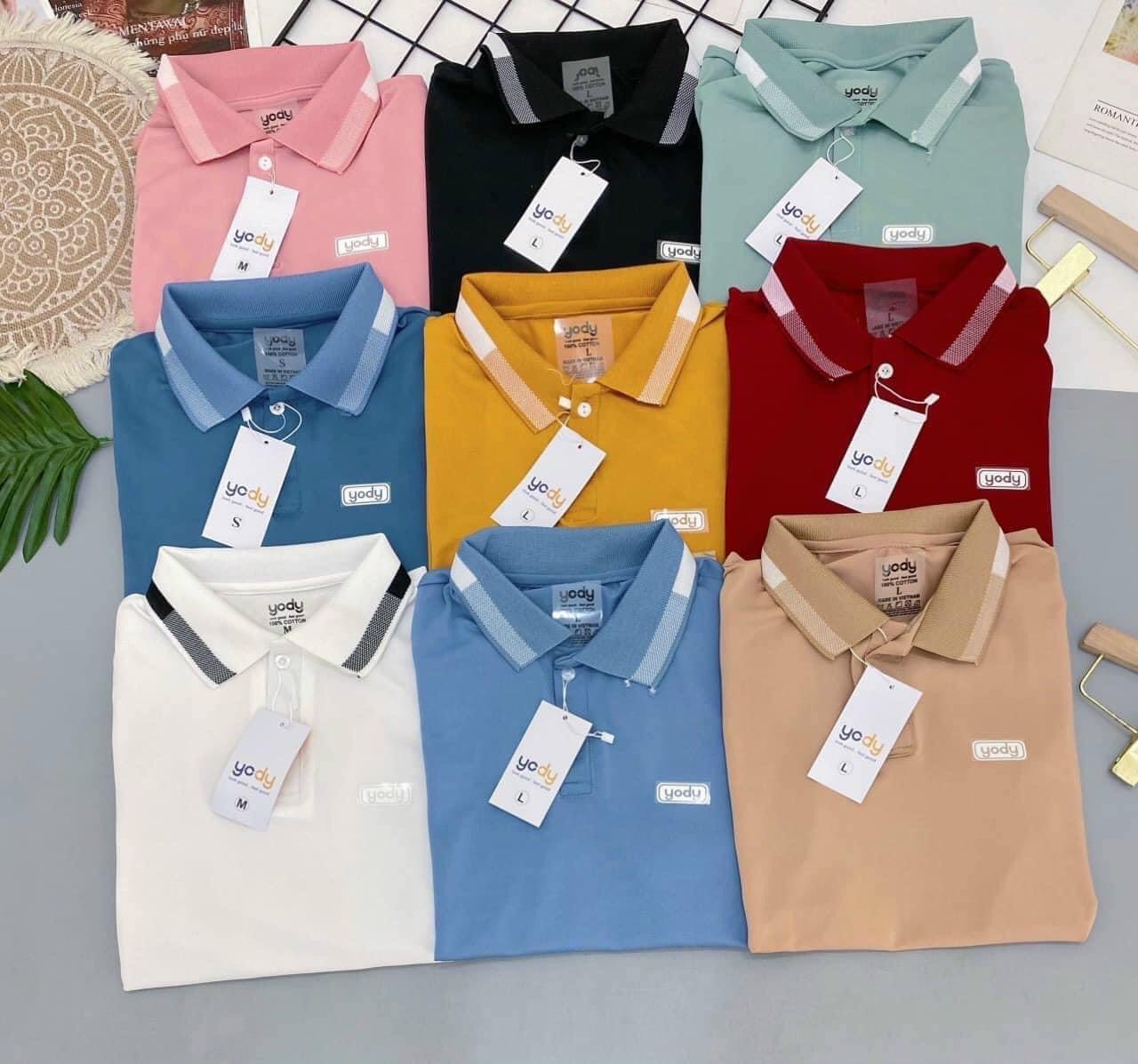 Áo polo nam nữ Yo.dy tay ngắn chất vải mềm mại, co giãn đi làm đi chơi siêu sang