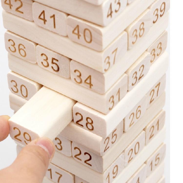 Bộ Đồ Chơi Rút Gỗ ️FREESHIP️ Trò Chơi Rút Gỗ Mini Wiss Toy Cho Bé Loại 54 Thanh - GD173