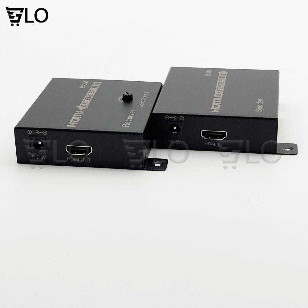 Bộ Thiết Bị Nối Dài HDMI Bằng Dây Lan 120-150m (Hdmi Extender 150m) - Bộ Kích Tín Hiệu HDMI Chống Nhiễu Cực Tốt