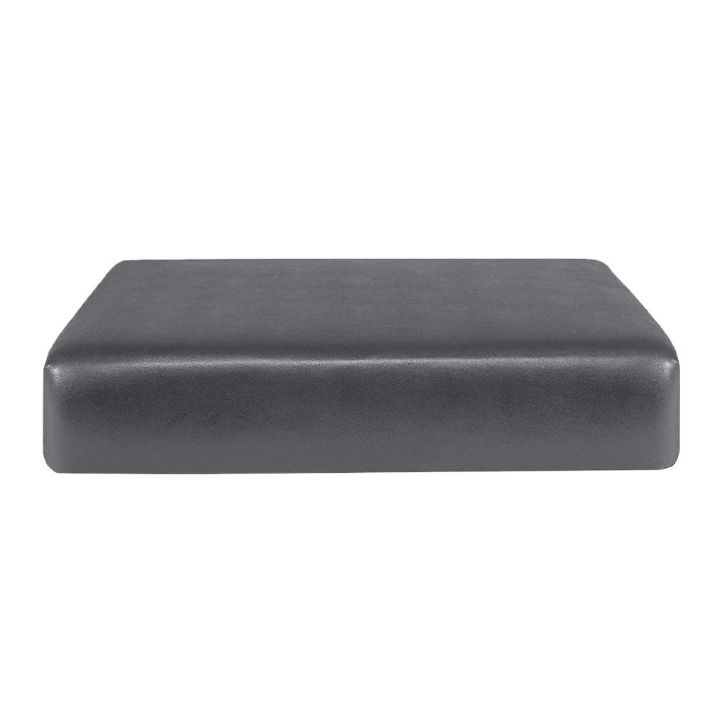 2pcs PU Seat Cushion Slip Furniture for Sofa Couch Gray