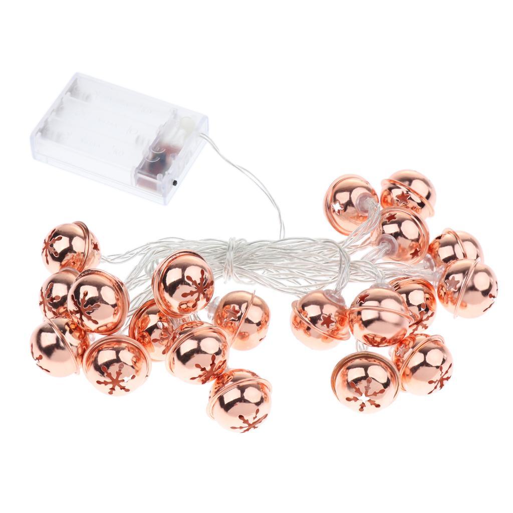Battery Jingle Bell Decor String Lights Wedding Party Decor